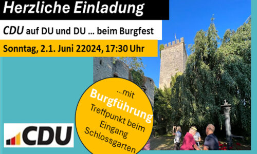 CDU auf DI und DU … beim Burgfest